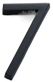 SkyjOy Hausnummer 60 mm Selbstklebender Hausnummern-Aufkleber for Wohnungs-Kunststoff-Türschild Haustür-Plakette Nummernschilder Briefkasten-Straßennummern Hausnummernschild (Color : Number 7)