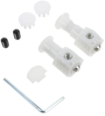 Veemoon Kit Viti per Wc a Montaggio Laterale, Bulloni e Rondelle per Serbatoio, Set di Ricambio per Fissaggio Parete, Resistente alla Ruggine, Adatto per Sanitari da Bagno
