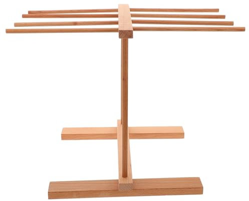 IMIKEYA Wooden Hanging Drying Rack for Fresh Flowers and Herbs Strong Load Capacity Sturdy Beech Drying Hanger for Space-saving Outdoor Use