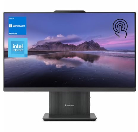Lenovo 2024 IdeaCentre I AIO, 27 QHD Touchscreen, i7-13620H, 64GB DDR5 RAM, 1TB SSD, IR Camera, Wireless KB & Mouse, Wireless Charging Base, HDMI, RJ45, W11 Home, Grey, with Harman Audio Speakers