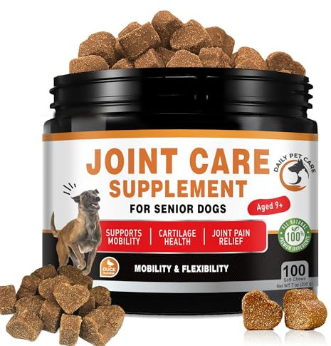 Joint Supplment for Dogs | Dog Joint Supplements for senior dogs to Reduce Stiffness and Improve Mobility with Hemp Seed Oil, Turmeric, Glucosamine, Chondroitin, Omega and Green Lipped Mussel For Dogs