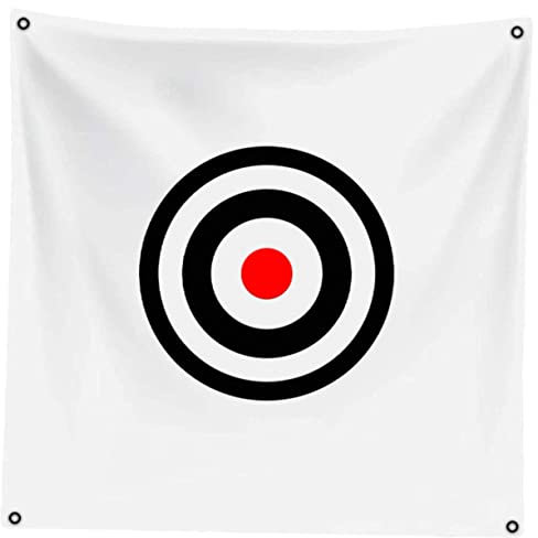 KITANDOVE Golftuch Übungsnetz Aus Dickem Segeltuch Mit Sichtbarem Farbdruck Strapazierfähig Für Golf Softball Baseball Und Fußball-Training