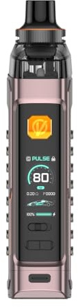 Vapo'resso Armour GS Kit 80 W Batería 18650 (la batería se compra por separado) 5 ml Cartucho Armour G Pod DTL Fit bobina GTX 0,15 Ω/0,3 Ω e-cigarrillo original (Marrón) - No Nicotine