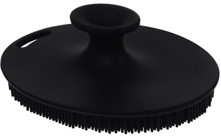 Gesichtsreinigungsbürste Griff Silikon mit Ergonomischem Schwarze | Tiefenreinigung für Gesicht und Körper, für Badezimmer und Pflegeroutine, Sanfte Peelingbürste