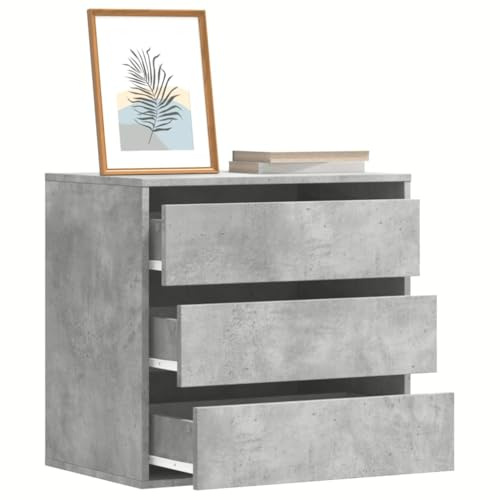 GCHDHAPB Home-Armadietti & Contenitori, Comò ad angolo Cassettiera, Cassettiera Angolare Grigio Cemento 60x41x58 cm Legno Ingegnerizzato