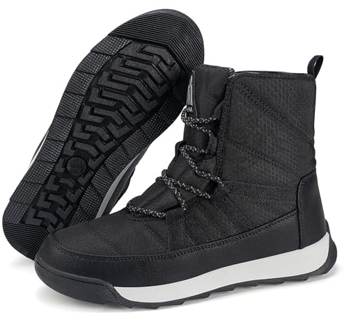 Mishansha Botas Nieve Mujer Cómodas Antideslizante Negro 41EU