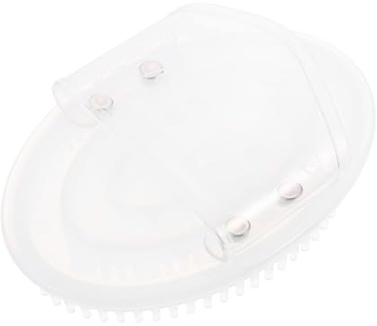 Silikon Ganzkörpermassagebürste Weiße Tpu Massagebürste Ergonomisch | Kopfmassagebürste und Körperbürste, Handlich Geformt, für Salonbedarf und Praktische Pflegeanwendungen