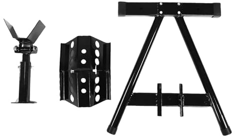 Akozon Calzo para Rueda de Motocicleta Universal de Acero, Soporte de Alta Estabilidad para Neumáticos de Motocicleta, Remolque, Reparación de Garaje
