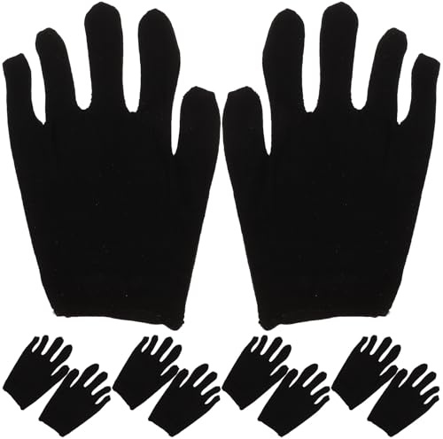 Zerodeko 12 Pairs Cotton Protective Gloves for Jewelry Handling and Driving Medium Moisturizing Work Gloves for Outdoor Gardening Cleaning and Industrial Use and Comfortable Barrier