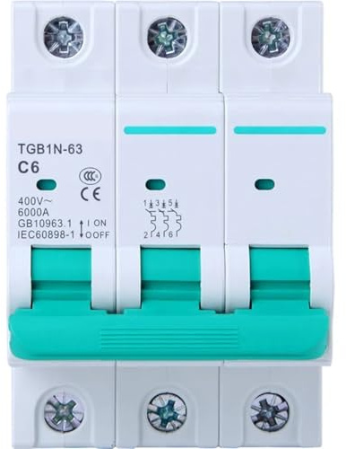 1 pièces 1P 2P 3P 4P DC 220V-380V 10 Mini disjoncteur solaire système de fusible énergie solaire 3/6/10/16/20/25/32/40/50/63/A(1P,40A)
