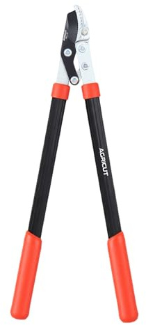 AGRICUT Garden Loppers - Lightweight 20.9 Anvil Lopper Heavy Duty, Ratchet Branch Cutter 1.4 Cut Capacity, Tree Lopper with 59HRC High Carbon Steel Teflon Blade, Ideal for Garden Shears Users