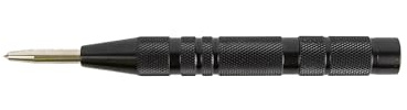 C.K Tools Pointeau Automatique, Poinçon de Centrage pour Métal Bois et Plastique, Ressort Réglable, Marquage Sans Marteau, Corps en Acier Moleté, Usage Atelier et Chantier, Pointage Précis, CK T3595