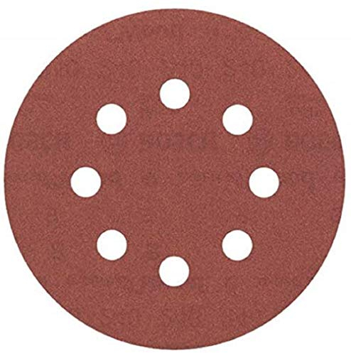 Bosch Professional 5x Foglio abrasivo C430 Expert for Wood and Paint (per Vernice su Legno, Legno Duro, Ø 125 mm, Grana 240, 8 Fori, Accessorie per Levigatrici Orbitali)