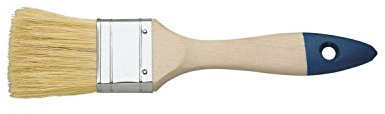SCHULLER Flächenstreicher mit Holzstiel, breite 3 Zoll, natur / blau, 12 Stärke, 1 Stück, 72756