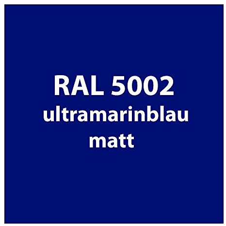 Colours-Manufaktur Streichlack Farbe 1 Liter Premium Qualität RAL 502 ultramarin-blau matt für Holz und Metall Innen- und Außenbereich