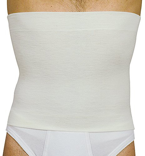 MANIFATTURA BERNINA Elan 500627 (Größe 2) - Thermo-Wärmegürtel Bauchwärmer aus Merinowolle und Baumwolle Höhe 27
