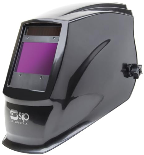 SIP Meteor 2300 Welding Helmet Mask True Colour HD LCD Grind Cut Weld | 4 Arc Sensors, Optical Class 1/1/1/2, Replaceable CR2450 Battery, Test Button, Side Shade Dial, 0.54kg