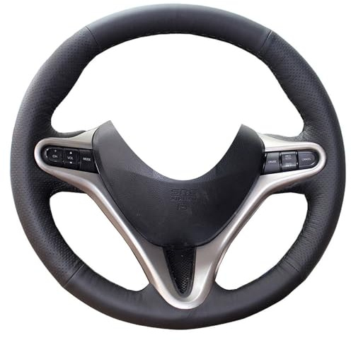 eiseng echtes Leder Lenkradhülle Stich auf Wrap für 8. Honda Civic 2007 2008 2009 2010 2011 DIY Nähen