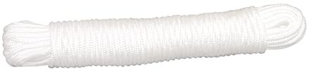 Amig - Corda intrecciata bianca in polipropilene Mod.20140 | Cordino multiuso ideale per bricolage in casa, costruzione, pesca o nocche, giardino o agricoltura | Dimensioni: Ø 2,75 mm x 10 m
