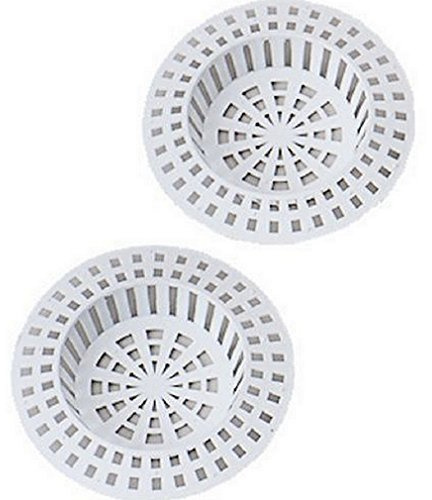 LOT 10 GRILLES FILTRE POUR EVIER LAVABO UNIVERSEL PVC BLANC 7CM DIAMETRE