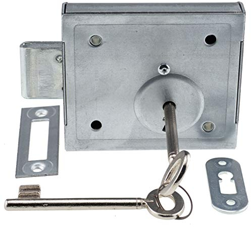 Kellerriegelschloss Aufschraubschloss mit Buntbartschlüssel 150 B Dornmaß 70