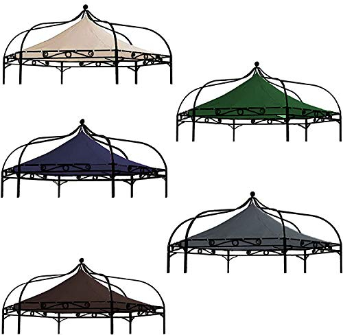 freigarten.de Toit de rechange pour pavillon Modena, à 6 angles, 320 cm, étanche, matériau : panama en PVC, souple, 370 g/m², ultra résistant, modèle 8