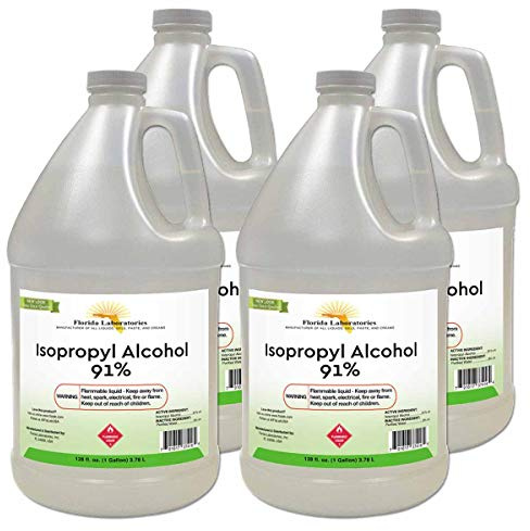 Isopropyl Alcohol Grade 91% - 4 Gallon - Made in USA -