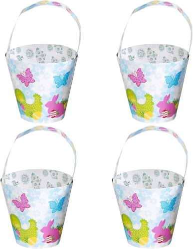4x Eimer - Hahn&Hase- Osterdeko zum selber befüllen - Osternester für Ostereier -