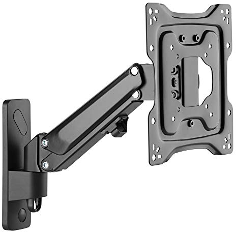 RICOO Support Mural pour Moniteur S4322 orientable inclinable écran PC 23-43 (58-109cm) Bras articulé TV LCD LED incurvée VESA