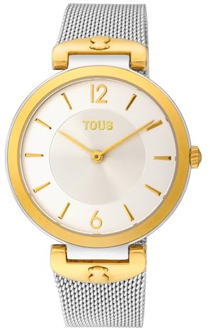 TOUS Watches s-Mesh Reloj para Mujer Analógico de Cuarzo con Brazalete de Acero Inoxidable 200350500