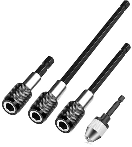 Nimomo Porte Embout Visseuse Aimanté Rallonge, 3pcs Rallonge Embout Visseuse Porte Embout Magnetique 1/4 Hexagonal 60/100/150mm Avec Mandrin Perceuse Rapide Pour Foret Et Tournevis