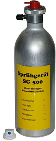 wiederbefüllbare Druckluftsprühdose 500ml Druckluftdose Sprühflasche Sprühgerät (Druckluftsprühdose)