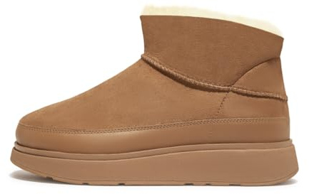 Fitflop Gen-ff Ultra-mini Double-faced Shearling Boots, Botas Cortas al Tobillo Mujer, Desert Tan, 42 EU