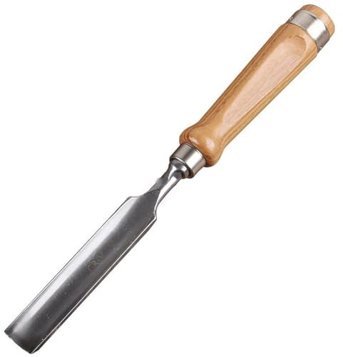 Scalpello mezzo tondo Scalpello for legno 6/12/18/24mm Scalpelli piatti for carpenteria Lavorazione del legno fai da te Intaglio del legno Coltello for incidere Set di scalpelli (Size : 6mm)