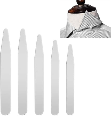 Hemdkragen Stäbchen Set, Kragenstäbchen, 100 StückHemd Kragenstäbchen, Kragenstäbchen Hemd, Kragenstäbchen Collar Stays, Kragen Stäbchen, für Herren Vater Ehemann Hemd(5 Größen)