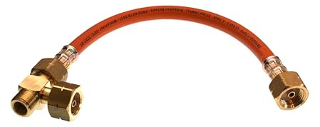 Set zur gleichzeitigen Entnahme aus 2 Propangasflaschen Mehrflaschenanlage Flaschen in Reihe schalten Orange