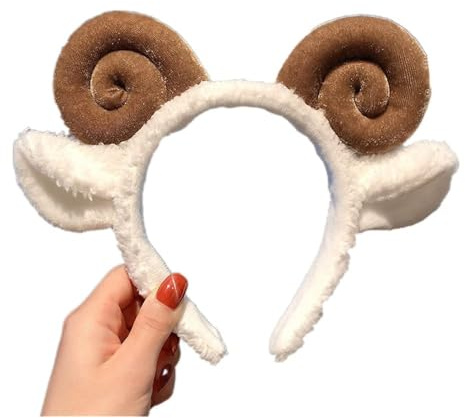 Black Sugar Serre-tête Adulte Cornes Oreilles Animal Mouton Bélier Mignon Japonais Déguisement Costume Cosplay Soirée Convention Taille Unique