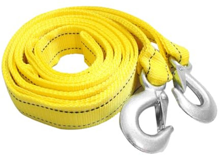 Mobestech Abschleppgurt Heavy Duty Mit Haken Für Fahrzeuge Aus Nylon Und Metall Reißfestes Abschleppseil Für LKW Und Pkw Zum Bergen Und Abschleppen Im Notfall