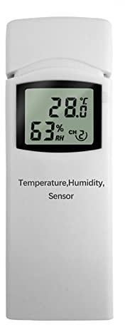 Station météo sans fil Station météo à 3 canaux Capteur sans fil d'extérieur Récepteur intérieur Adjoint Hygromètre numérique Thermomètre Assessory correspondant for 2810 2800U Acquisition de données