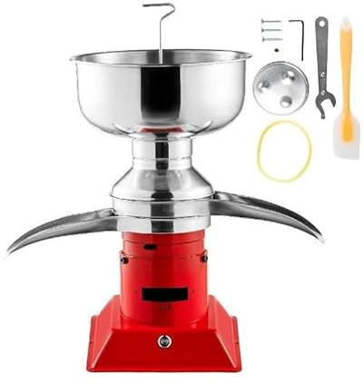 SmPinnaA 50L/H Elettrico Separatore di Crema di Latte Commerciale in Acciaio Inox Centrifuga Skimmer per Uso Domestico Burro Latte Scrematrice Macchina