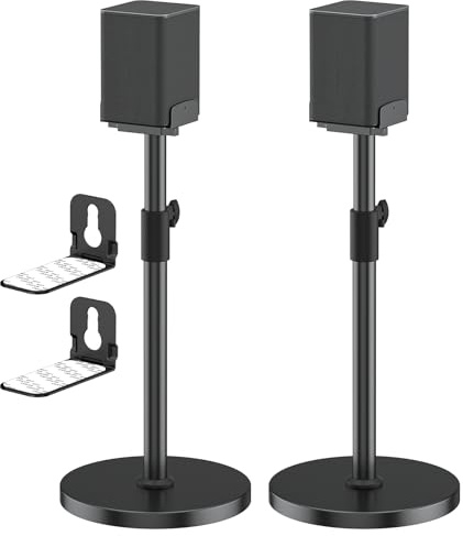 Robuste Lautsprecherständer für LG Lautsprecherständer mit LG Soundbar-Halterung, höhenverstellbare Bodenlautsprecherständer für LG Surround Sound Lautsprecherständer SPQ8-S S95QR 578S1-S S78S2-S