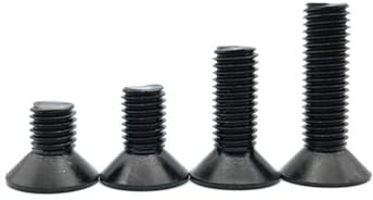 DEPYEE 10 stücke M2 M2.5 M3 M4 M5 M6 M8 M10 Innensechskant Flache Senkkopfschraube Schrauben Kohlenstoffstahl Maschinen Schraube DIN7991(35mm X10pcs,M6)