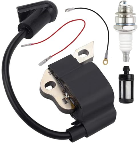 ZAMDOE 1130 400 1302 Ignition Coil for Stihl MS170 MS170C MS180 MS180C 017 018 Chainsaw Parts 1130 400 1302 with 0000 400 7000 1110 400 7005 Spark Plug Fuel Filter