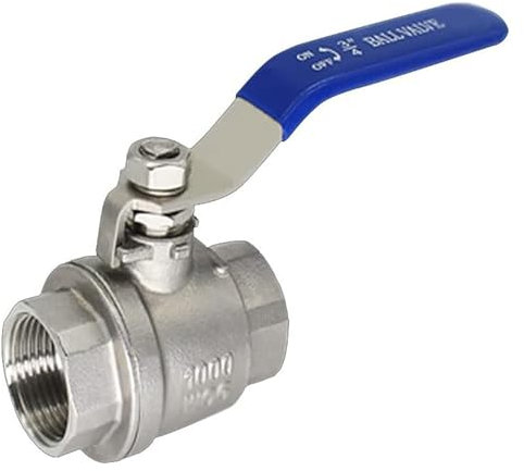 Kugelhahn, 1 Stück, 2,5 Zoll, 3 Zoll, 4 Zoll, Edelstahl-Kugelhahn, DN65, 80, 100, Innengewinde, zweiteiliges Ventil, Wasserschalteranschlüsse(3/DN80)