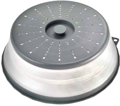 Bouclier micro-ondes pliable - de sécurité BPA, haut en silicone résistant à la chaleur | 11.34x10.83x0.98 pouces Splatter Guard Dome réutilisable CHAUDER, LA VIDENCE DU LAVEM