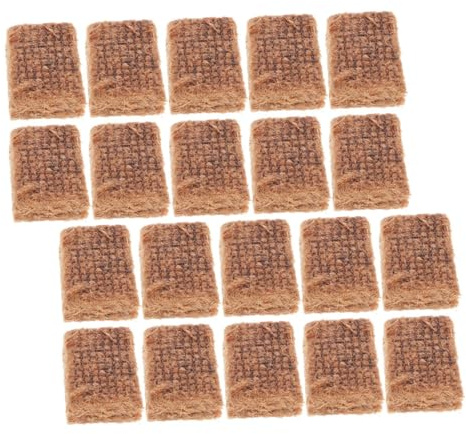 OFFSCH 20pcs Charcoal Lighting Cubes and Fire Starter Brick for Outdoor Bbq, Hot Pot and Camping Use, Efficient Wood Kindling Blocks for Grill Ignition and Picnic Fire Starting