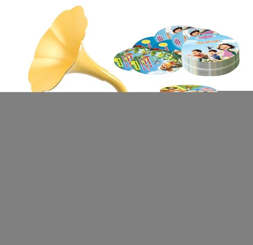 Jouet Musical Gramophone pour | Phonographe pour Petits | Machine à Histoires Éducatives pour Fables de la Naissance | Jeux Rétro pour Famille