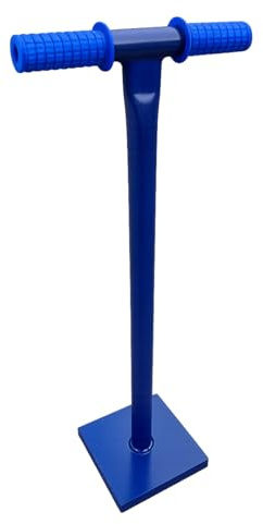 Systafex Betonstampfer Erdstampfer Manueller Garten-Bodenverdichter Stampfer Bodenverdichter Platte Größe 20 x 20 cm Gewicht 11.5 Kg Höhe ca. 80cm mit T-Griff