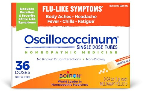 Boiron Oscillococcinum Homeopathic Medicine for flu-Like Symptoms, 36 Count