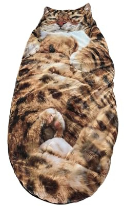 Tyinerc Saco de Dormir con Forma,Manta cálida y Mona - Saco de Dormir para Adultos | para Acampar, Viajar, de Pijamas, hogar, salón, Dormitorio, terraza, Relajarse en el Suelo o la Cama